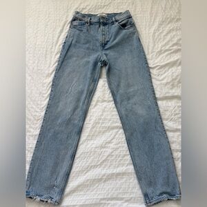 Abercrombie & Fitch 90s Straight Ultra High Rise Light Blue Jeans